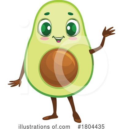Royalty-Free (RF) Avocado Clipart Illustration by Vector Tradition SM - Stock Sample #1804435
