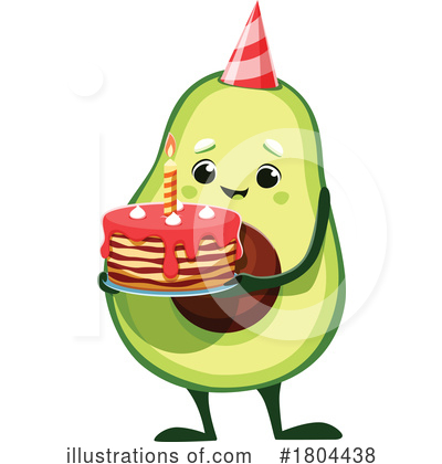Royalty-Free (RF) Avocado Clipart Illustration by Vector Tradition SM - Stock Sample #1804438