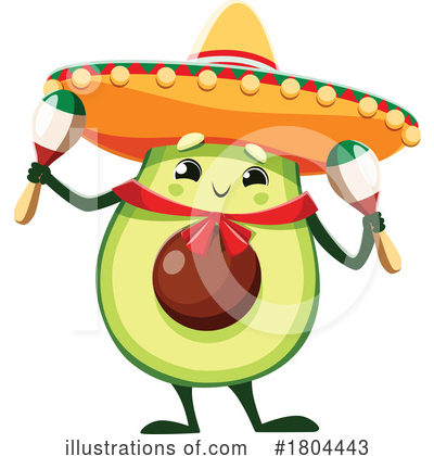 Royalty-Free (RF) Avocado Clipart Illustration by Vector Tradition SM - Stock Sample #1804443