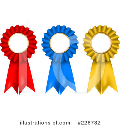Royalty-Free (RF) Award Ribbon Clipart Illustration by KJ Pargeter - Stock Sample #228732