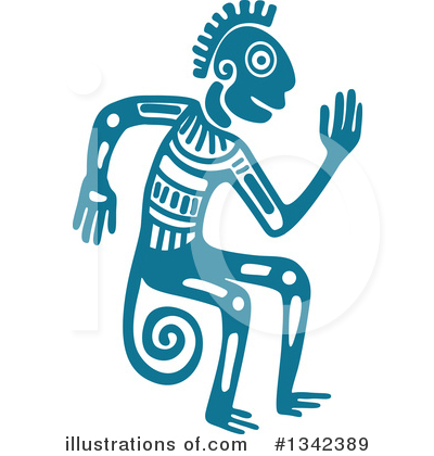 Royalty-Free (RF) Aztec Clipart Illustration by Vector Tradition SM - Stock Sample #1342389
