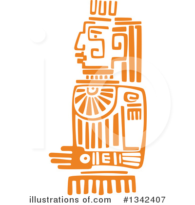 Royalty-Free (RF) Aztec Clipart Illustration by Vector Tradition SM - Stock Sample #1342407