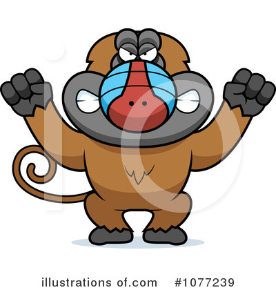 Baboon Clipart #1077239 by Cory Thoman