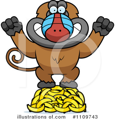 Royalty-Free (RF) Baboon Clipart Illustration by Cory Thoman - Stock Sample #1109743