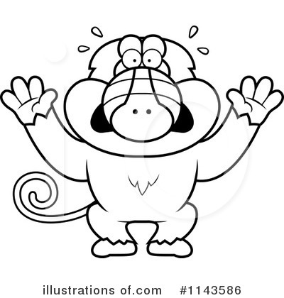 Baboon Clipart #1143586 by Cory Thoman