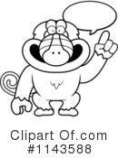 Baboon Clipart #1143588 by Cory Thoman