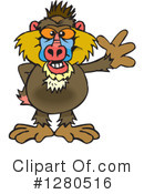 Baboon Clipart #1280516 by Dennis Holmes Designs