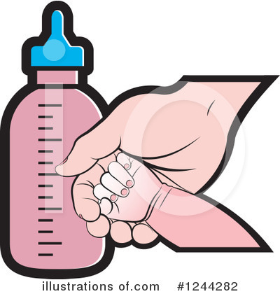 Royalty-Free (RF) Baby Bottle Clipart Illustration by Lal Perera - Stock Sample #1244282