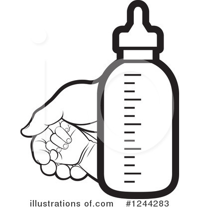 Baby Bottle Clipart #1244283 by Lal Perera