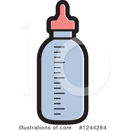 Royalty-Free (RF) Baby Bottle Clipart Illustration by Lal Perera - Stock Sample #1244284
