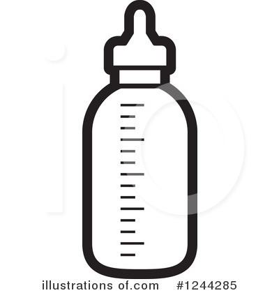 Baby Bottle Clipart #1244285 by Lal Perera