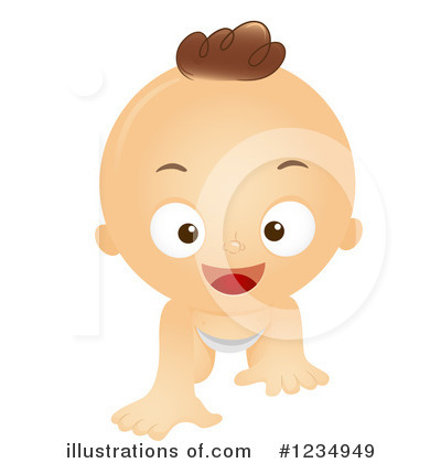 Royalty-Free (RF) Baby Boy Clipart Illustration by BNP Design Studio - Stock Sample #1234949