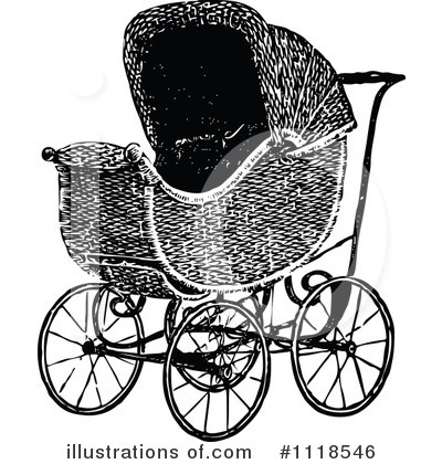 Stroller Clipart #1118546 by Prawny Vintage