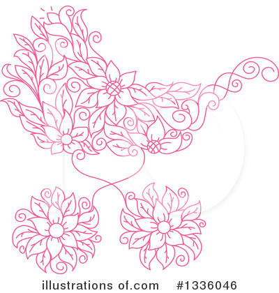 Royalty-Free (RF) Baby Carriage Clipart Illustration by Vector Tradition SM - Stock Sample #1336046