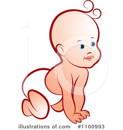 Royalty-Free (RF) Baby Clipart Illustration by Lal Perera - Stock Sample #1100993