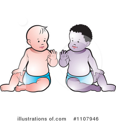Royalty-Free (RF) Baby Clipart Illustration by Lal Perera - Stock Sample #1107946