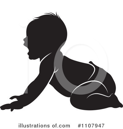 Royalty-Free (RF) Baby Clipart Illustration by Lal Perera - Stock Sample #1107947