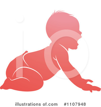 Royalty-Free (RF) Baby Clipart Illustration by Lal Perera - Stock Sample #1107948