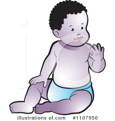 Royalty-Free (RF) Baby Clipart Illustration by Lal Perera - Stock Sample #1107950