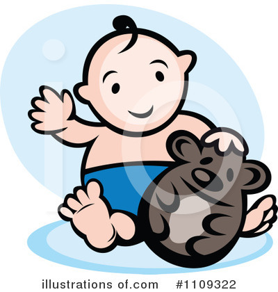 Royalty-Free (RF) Baby Clipart Illustration by Vector Tradition SM - Stock Sample #1109322