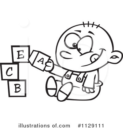 Royalty-Free (RF) Baby Clipart Illustration by toonaday - Stock Sample #1129111