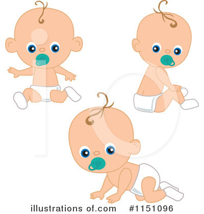 Royalty-Free (RF) Baby Clipart Illustration by peachidesigns - Stock Sample #1151096