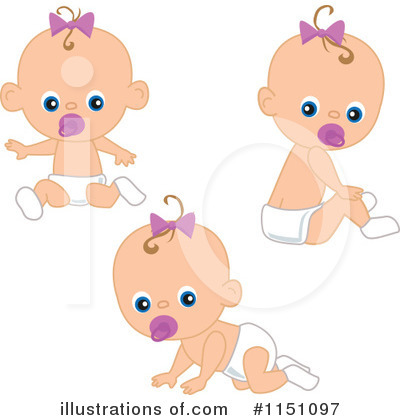 Royalty-Free (RF) Baby Clipart Illustration by peachidesigns - Stock Sample #1151097