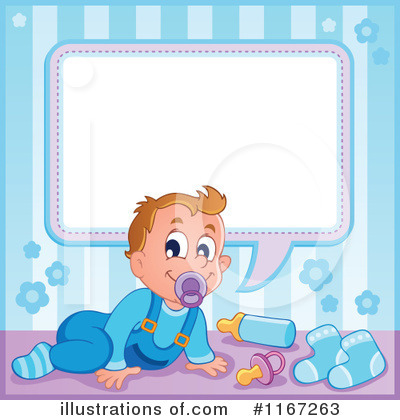 Royalty-Free (RF) Baby Clipart Illustration by visekart - Stock Sample #1167263