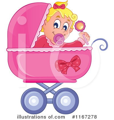 Baby Stroller Clipart #1167278 by visekart
