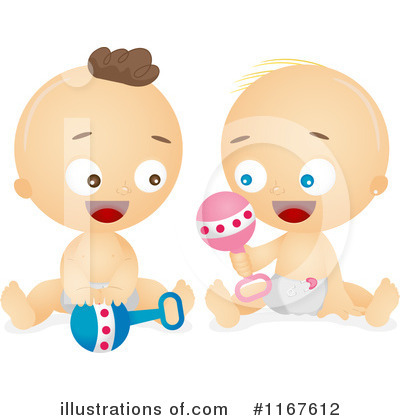 Royalty-Free (RF) Baby Clipart Illustration by BNP Design Studio - Stock Sample #1167612