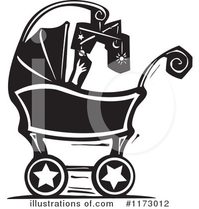 Baby Carriage Clipart #1173012 by xunantunich