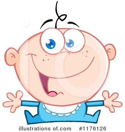 Royalty-Free (RF) Baby Clipart Illustration by Hit Toon - Stock Sample #1176126