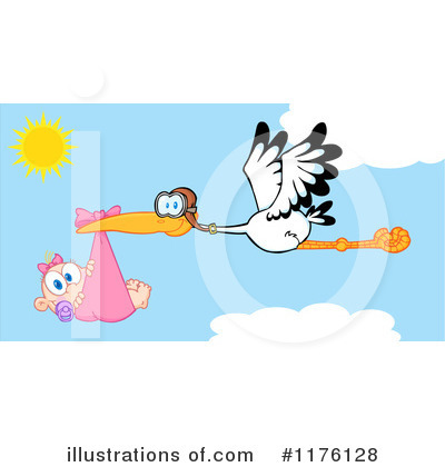 Stork Clipart #1176128 by Hit Toon