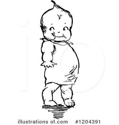 Royalty-Free (RF) Baby Clipart Illustration by Prawny Vintage - Stock Sample #1204391