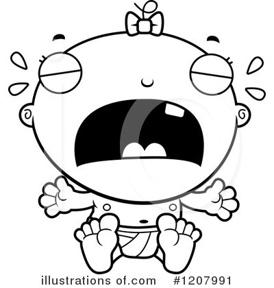 Crying Baby Clipart #1207991 by Cory Thoman