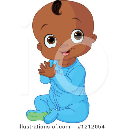 African American Baby Clipart #1212054 by Pushkin