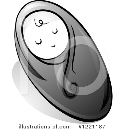Royalty-Free (RF) Baby Clipart Illustration by BNP Design Studio - Stock Sample #1221187