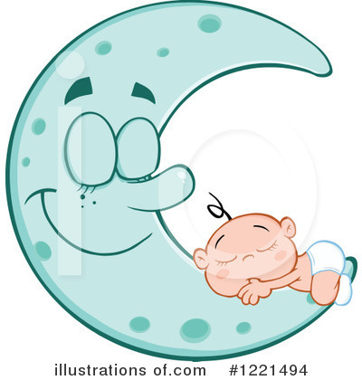 Royalty-Free (RF) Baby Clipart Illustration by Hit Toon - Stock Sample #1221494