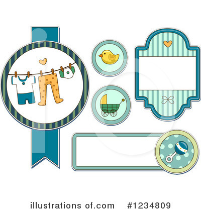 Royalty-Free (RF) Baby Clipart Illustration by BNP Design Studio - Stock Sample #1234809