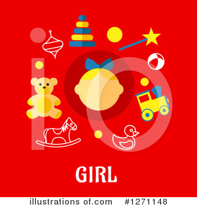 Royalty-Free (RF) Baby Clipart Illustration by Vector Tradition SM - Stock Sample #1271148