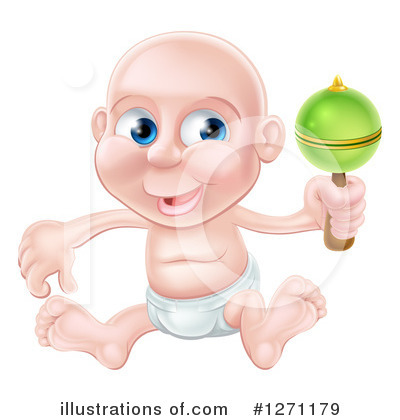 Royalty-Free (RF) Baby Clipart Illustration by AtStockIllustration - Stock Sample #1271179