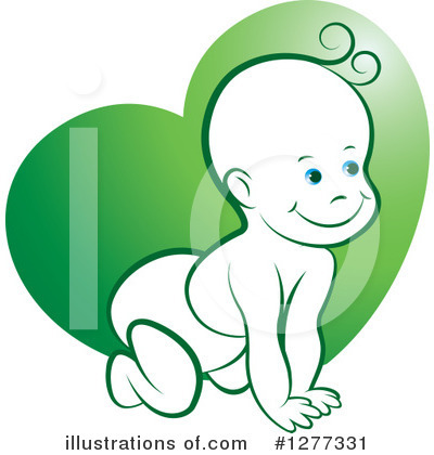 Royalty-Free (RF) Baby Clipart Illustration by Lal Perera - Stock Sample #1277331