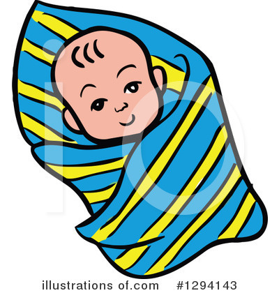 White Baby Clipart #1294143 by LaffToon