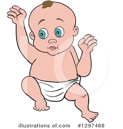 White Baby Clipart #1297468 by LaffToon