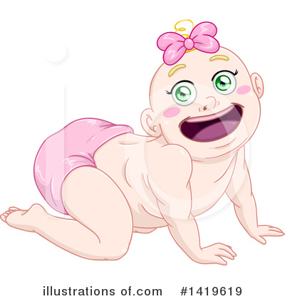Royalty-Free (RF) Baby Clipart Illustration by Liron Peer - Stock Sample #1419619