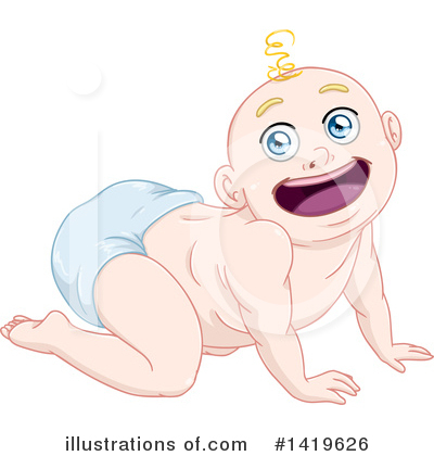 Royalty-Free (RF) Baby Clipart Illustration by Liron Peer - Stock Sample #1419626