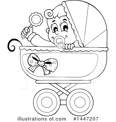 Royalty-Free (RF) Baby Clipart Illustration by visekart - Stock Sample #1447207