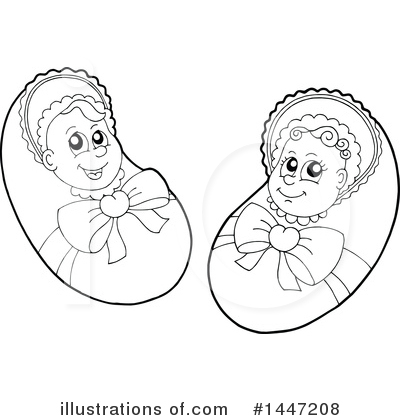 Royalty-Free (RF) Baby Clipart Illustration by visekart - Stock Sample #1447208