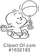 Baby Clipart #1632193 by Johnny Sajem