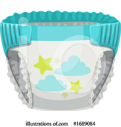 Diaper Clipart #1689084 by Vector Tradition SM